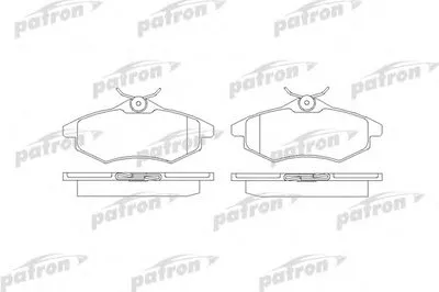Комплект тормозных колодок, дисковый тормоз PATRON купить