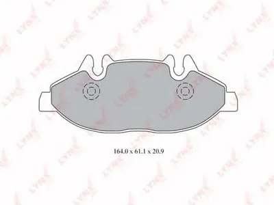 Комплект тормозных колодок, дисковый тормоз LYNXauto купить