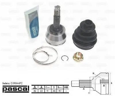 Шарнирный комплект, приводной вал PASCAL купить
