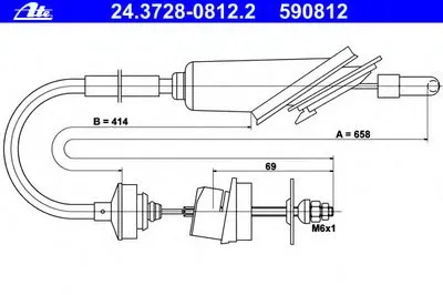 Тросик сцепления ATE купить