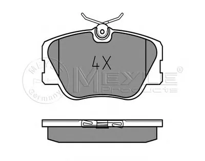 Комплект тормозных колодок, дисковый тормоз PLATINUM PAD MEYLE купить