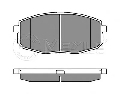 Комплект тормозных колодок, дисковый тормоз PLATINUM PAD MEYLE купить