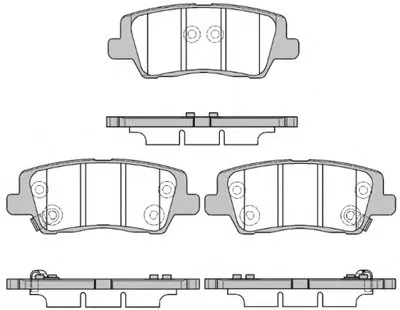 Комплект тормозных колодок, дисковый тормоз REMSA купить