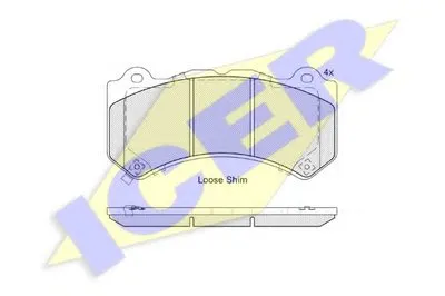 Комплект тормозных колодок, дисковый тормоз ICER купить