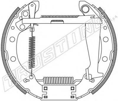 Комплект тормозных колодок FAST KIT TRUSTING купить