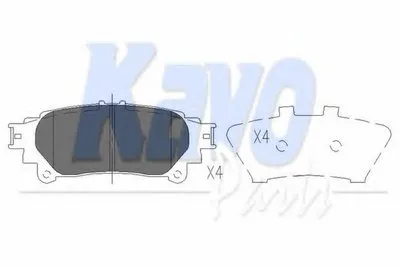 Комплект тормозных колодок, дисковый тормоз KAVO PARTS купить