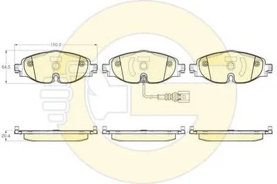 Комплект тормозных колодок, дисковый тормоз GIRLING купить