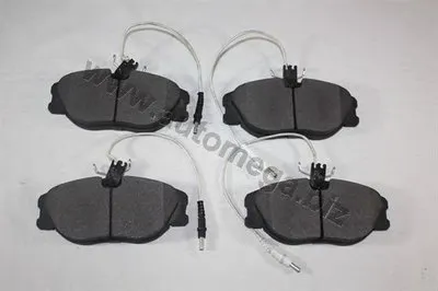 Комплект тормозных колодок, дисковый тормоз AutoMega Premium AUTOMEGA купить