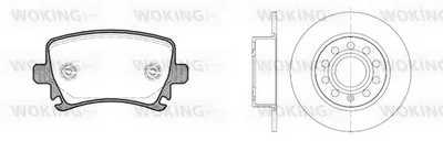 Комплект тормозов, дисковый тормозной механизм WOKING купить