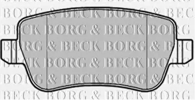 Комплект тормозных колодок, дисковый тормоз BORG & BECK купить