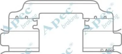 Комплектующие, тормозные колодки APEC braking купить