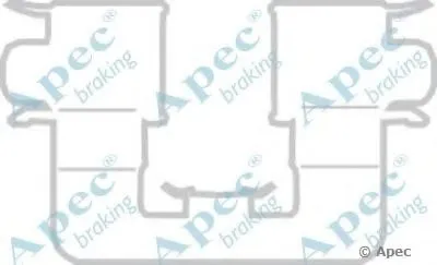 Комплектующие, тормозные колодки APEC braking купить