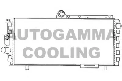 Радиатор, охлаждение двигателя AUTOGAMMA купить