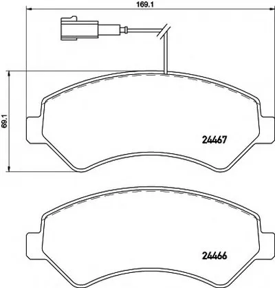 Комплект тормозных колодок, дисковый тормоз HELLA купить
