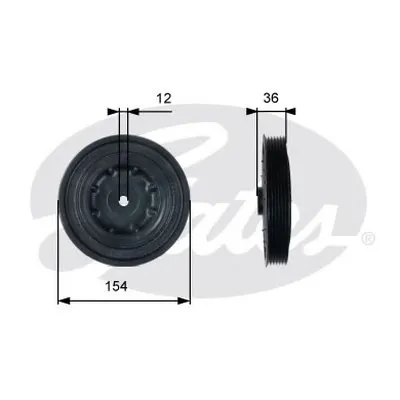 Ременный шкив, коленчатый вал DriveAlign® GATES купить