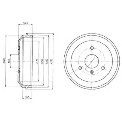 Тормозной барабан DELPHI купить
