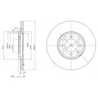 Тормозной диск DELPHI купить