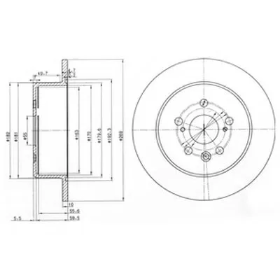 Тормозной диск DELPHI купить