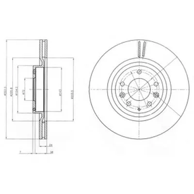 Тормозной диск DELPHI купить