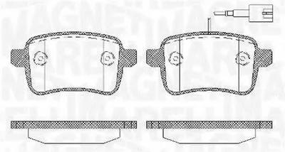 Комплект тормозных колодок, дисковый тормоз MAGNETI MARELLI купить