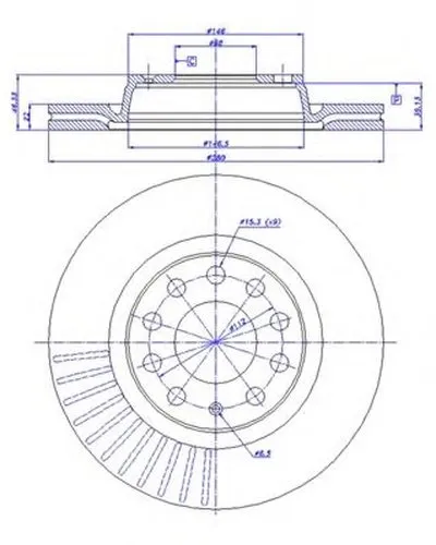 Тормозной диск HC CAR купить