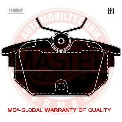 Комплект тормозных колодок, дисковый тормоз Anti-Noise MASTER-SPORT купить