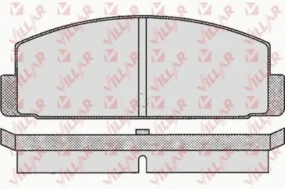 Комплект тормозных колодок, дисковый тормоз VILLAR купить