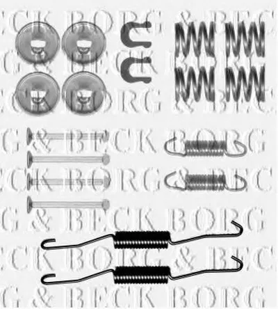 Комплектующие, колодки дискового тормоза BORG & BECK купить