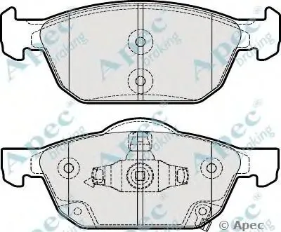 Комплект тормозных колодок, дисковый тормоз APEC braking купить