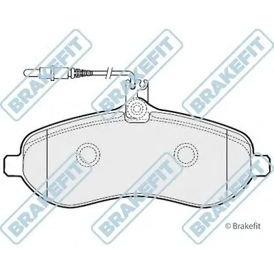 Комплект тормозных колодок, дисковый тормоз Brake Fit APEC braking купить