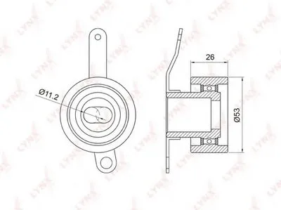 Натяжной ролик, ремень ГРМ LYNXauto купить