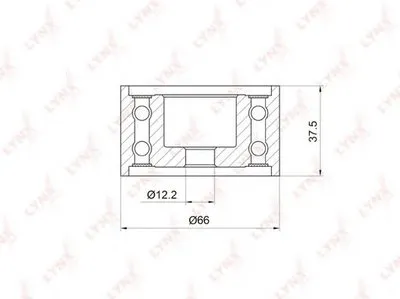Паразитный / Ведущий ролик, зубчатый ремень LYNXauto купить