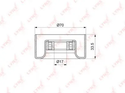 Натяжной ролик, поликлиновой  ремень LYNXauto купить