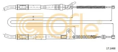 Трос, стояночная тормозная система COFLE купить