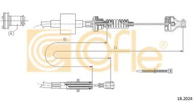 Тросик сцепления COFLE купить