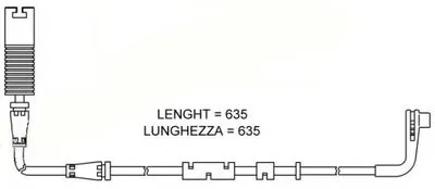 Сигнализатор, износ тормозных колодок BREMSI купить
