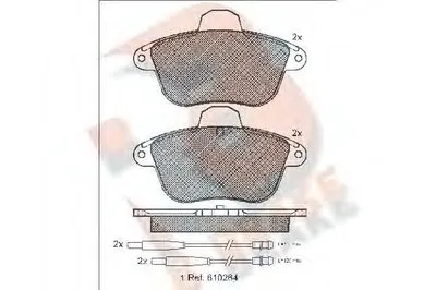 Комплект тормозных колодок, дисковый тормоз R BRAKE купить