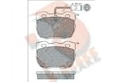 Комплект тормозных колодок, дисковый тормоз R BRAKE купить