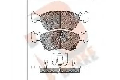 Комплект тормозных колодок, дисковый тормоз R BRAKE купить