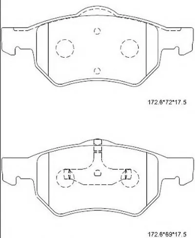 Комплект тормозных колодок, дисковый тормоз ASIMCO купить