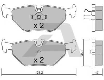 Комплект тормозных колодок, дисковый тормоз AISIN купить