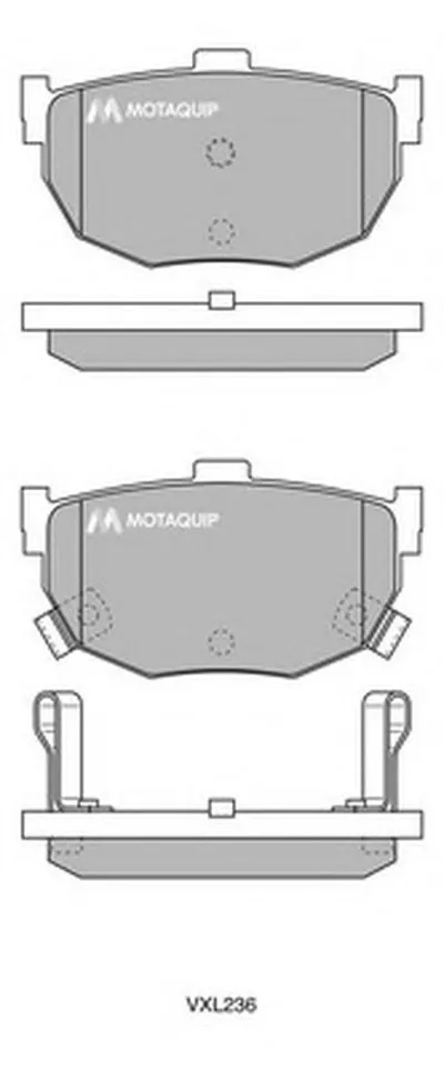 Комплект тормозных колодок, дисковый тормоз MOTAQUIP купить