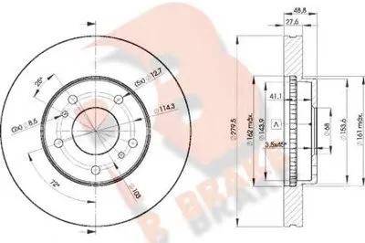 Тормозной диск R BRAKE купить