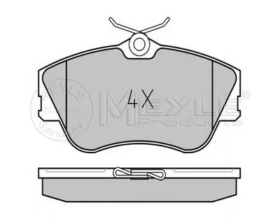 Комплект тормозных колодок, дисковый тормоз PLATINUM PAD MEYLE купить