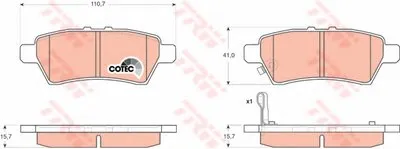 Комплект тормозных колодок, дисковый тормоз Dr!ve+ купить