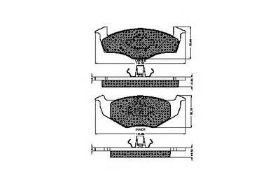 Комплект тормозных колодок, дисковый тормоз SPIDAN купить