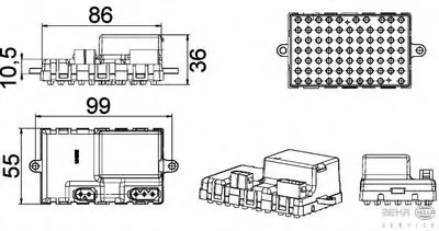 Регулятор, вентилятор салона BEHR HELLA SERVICE HELLA купить