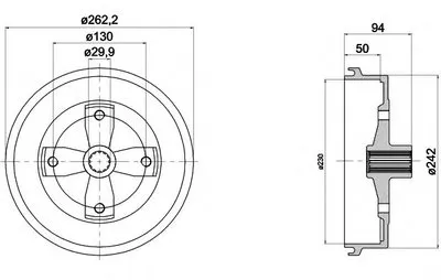 Тормозной барабан HELLA купить
