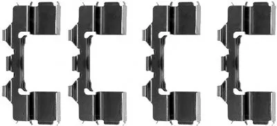 Комплектующие, колодки дискового тормоза HELLA купить