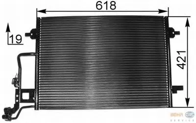 Конденсатор, кондиционер BEHR HELLA SERVICE HELLA купить